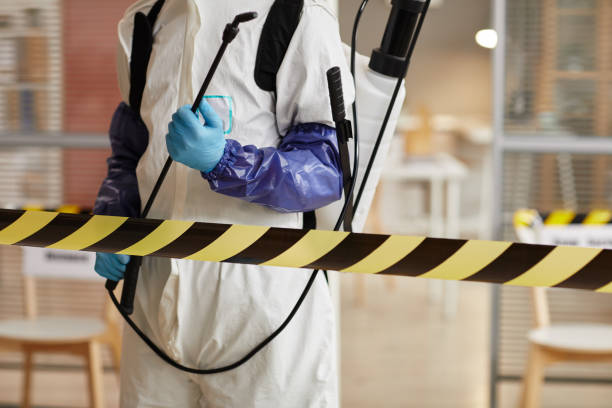 Professional Biohazard technician working in Peachtree Corners, GA